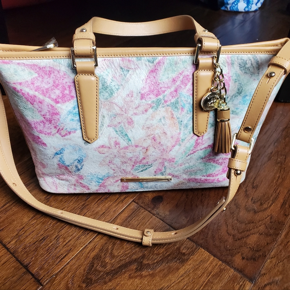 Brahmin Creme Talitha Mini Asher Tote